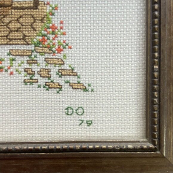 VTG Cross Stitch Sampler Friend You‎ Have Sown Flowers Along The Side Roads 1979 - Picture 4 of 8